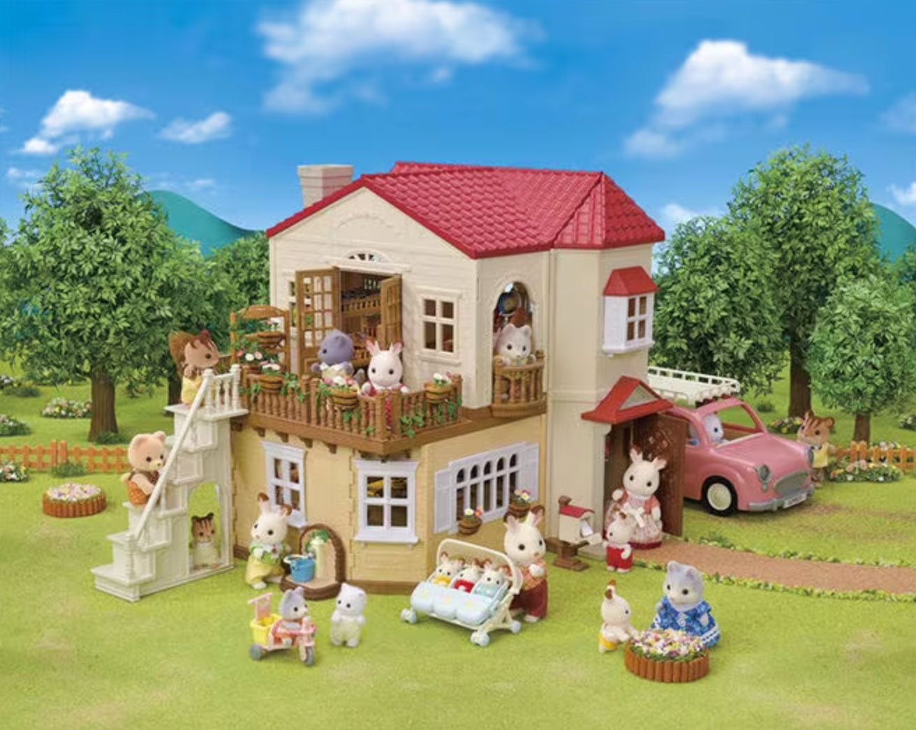 5727 Sylvanian Families Esclusiva Casa Grande con luci Attico Segreto  Gift Set