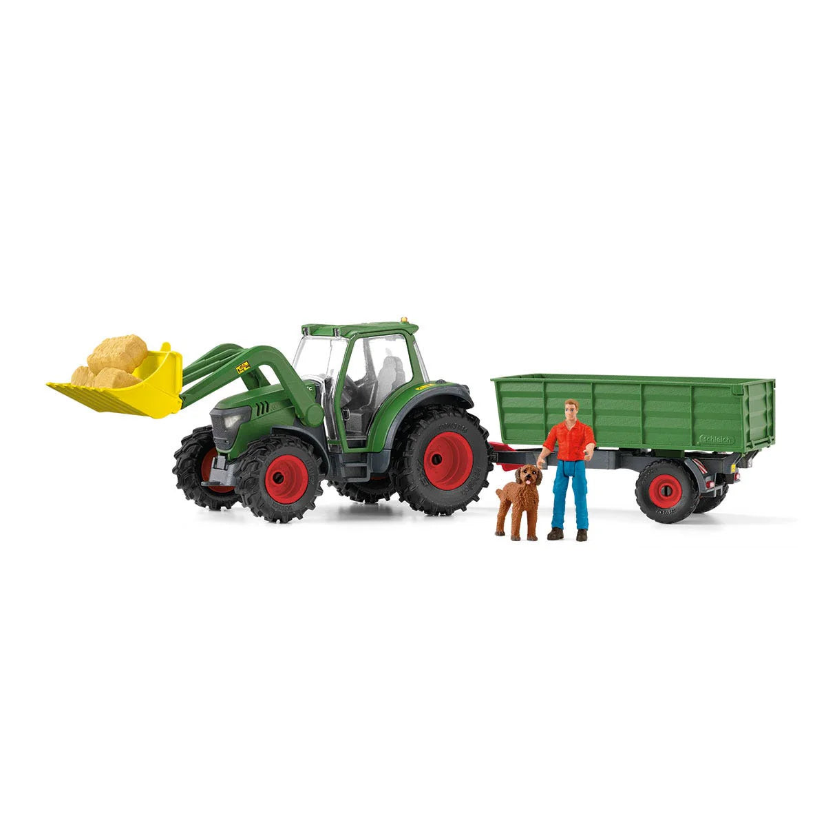 42608 Schleich Farm World - Trattore con rimorchio