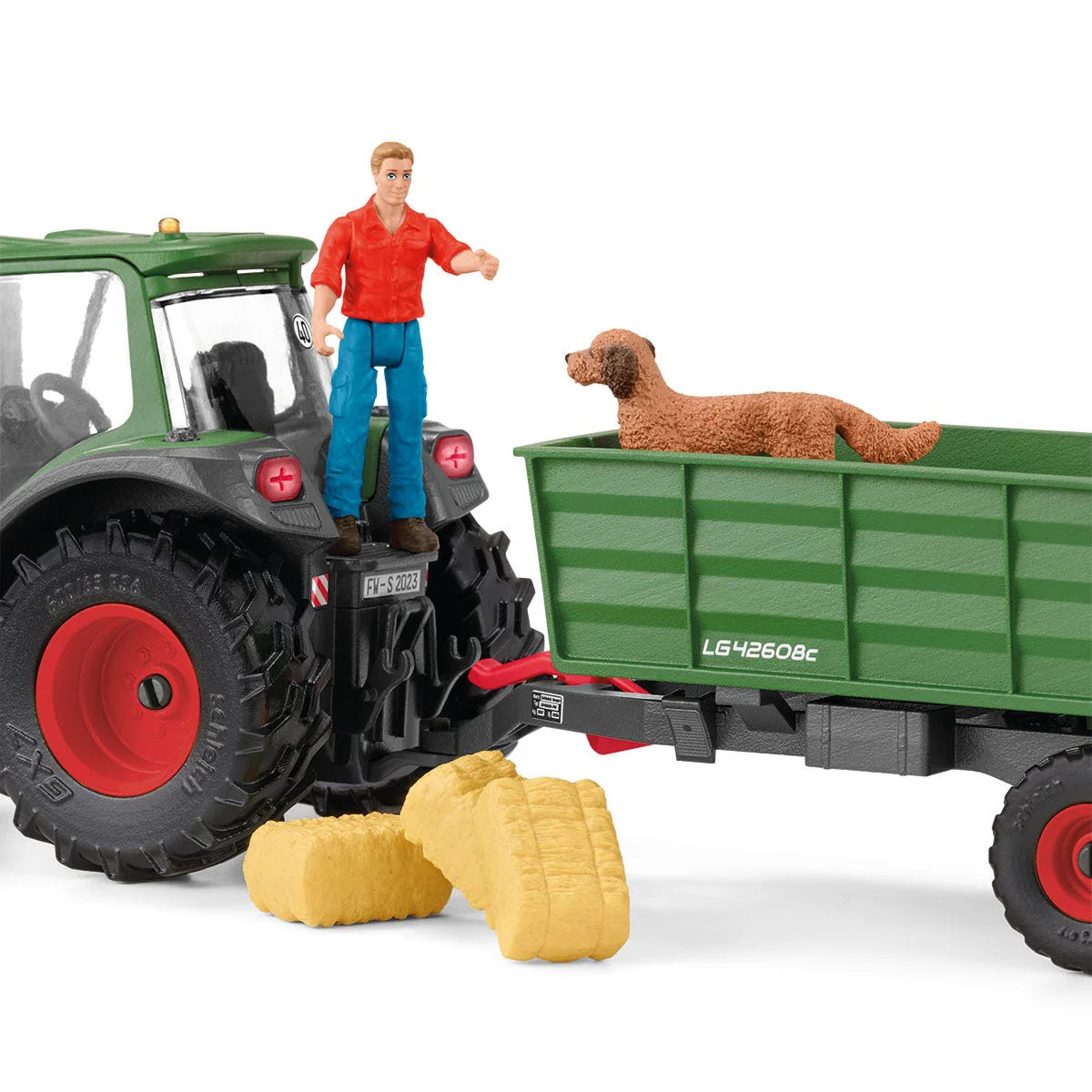 42608 Schleich Farm World - Trattore con rimorchio