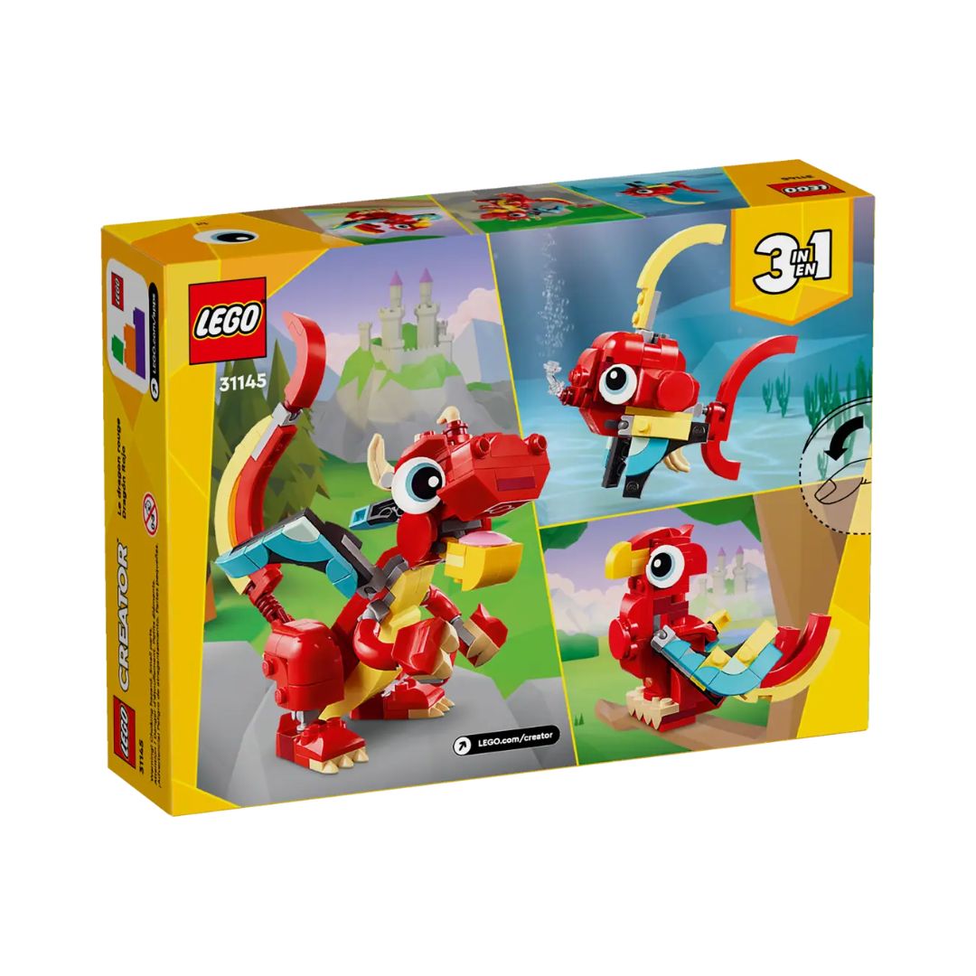 31145 LEGO Creator 3-in-1 - Drago rosso