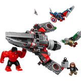 76292 LEGO Marvel - Battaglia Captain America vs. Hulk Rosso