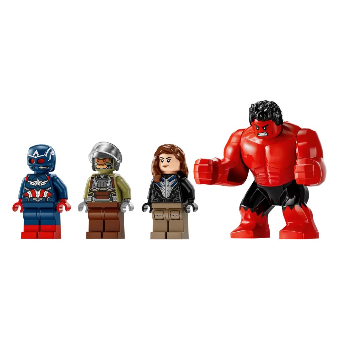 76292 LEGO Marvel - Battaglia Captain America vs. Hulk Rosso