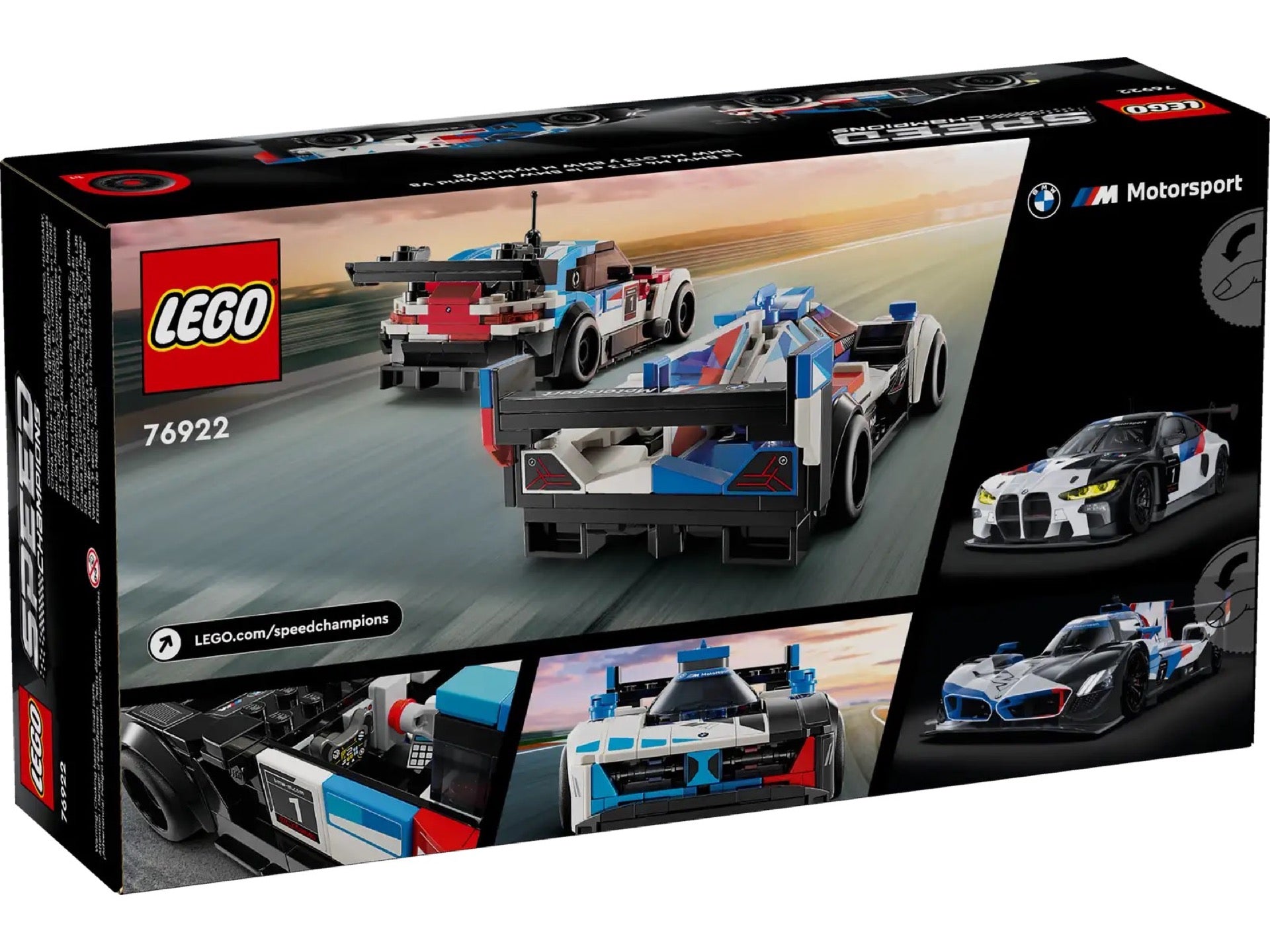 76922 LEGO Speed Champions Auto da corsa BMW M4 GT3 e BMW M Hybrid V8