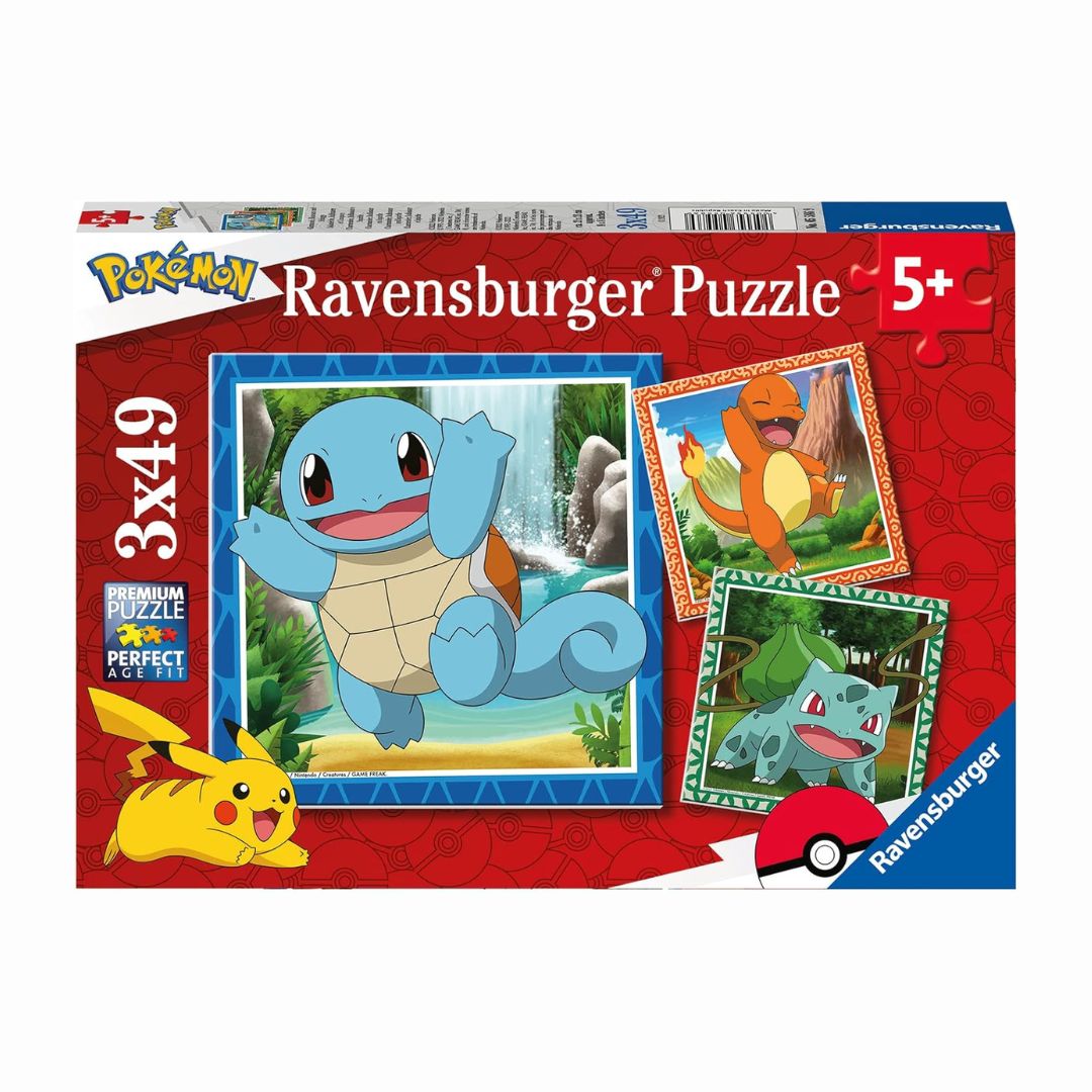 5586 Ravensburger - Pokémon - Puzzle 3x49 pezzi