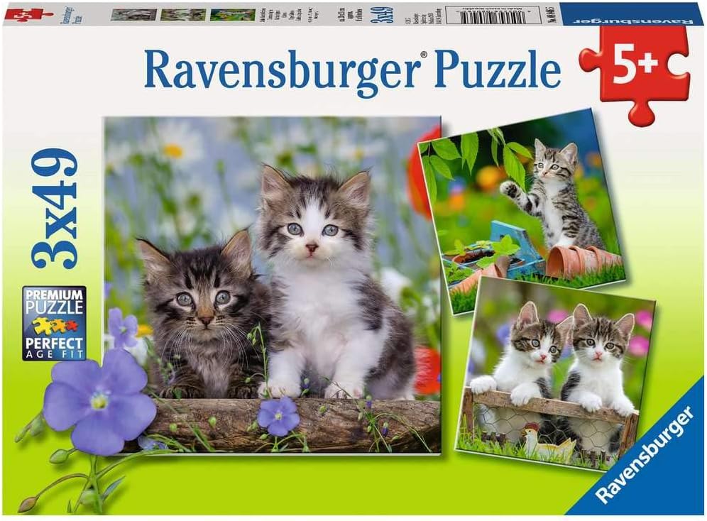 8046 Ravensburger - Gattini - Puzzle 3x49 pezzi