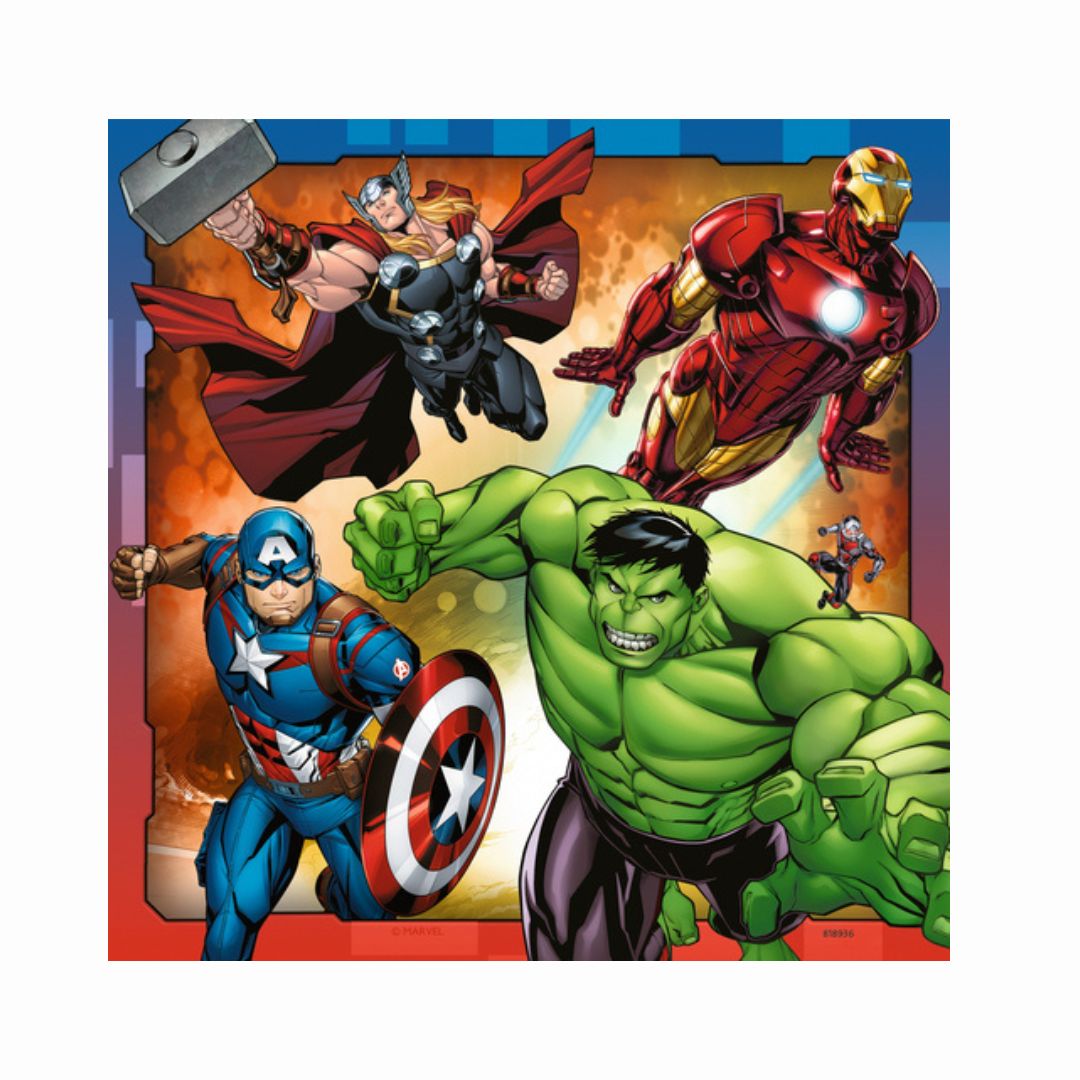 8040 Ravensburger - Avengers - Puzzle 3x49 pezzi