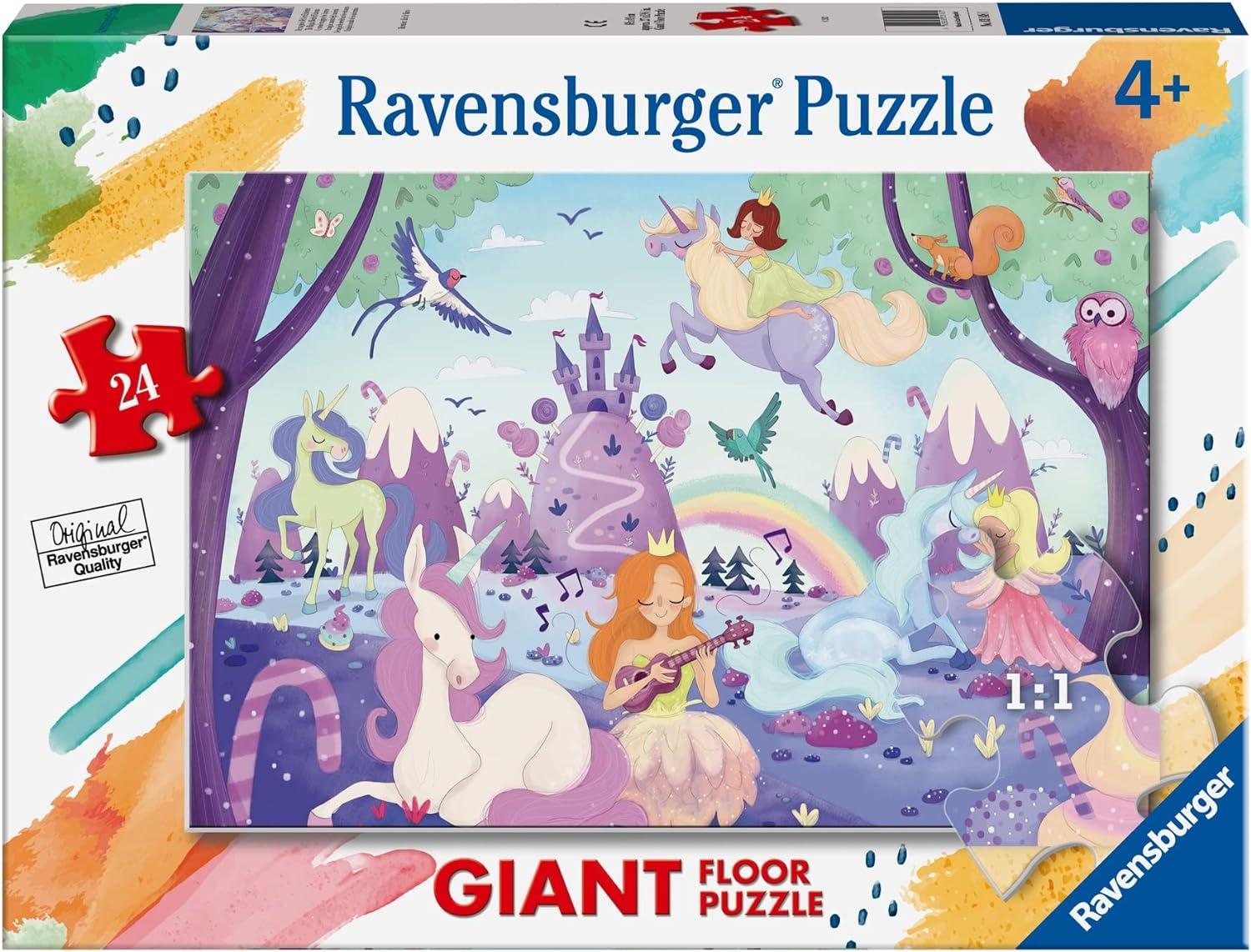 3148 Ravensburger Puzzle 24 giant Pavimento Unicorni