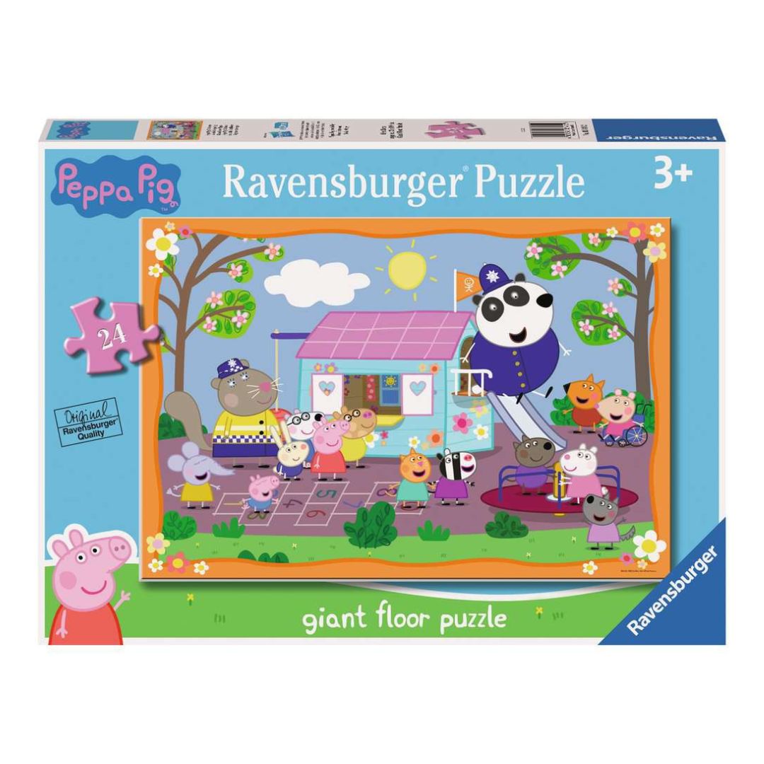 3141 Ravensburger - Peppa Pig: Club House - Puzzle Giant Floor - 24 pezzi