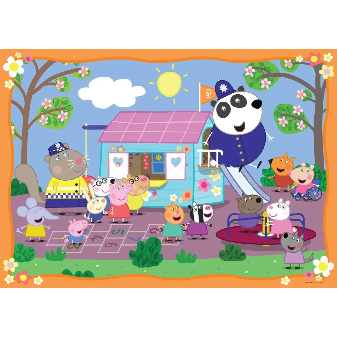 3141 Ravensburger - Peppa Pig: Club House - Puzzle Giant Floor - 24 pezzi