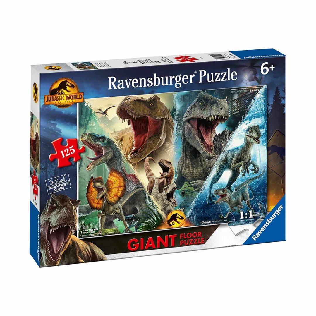 5690 Ravensburger - Jurassic World - Puzzle Giant Floor - 125 pezzi