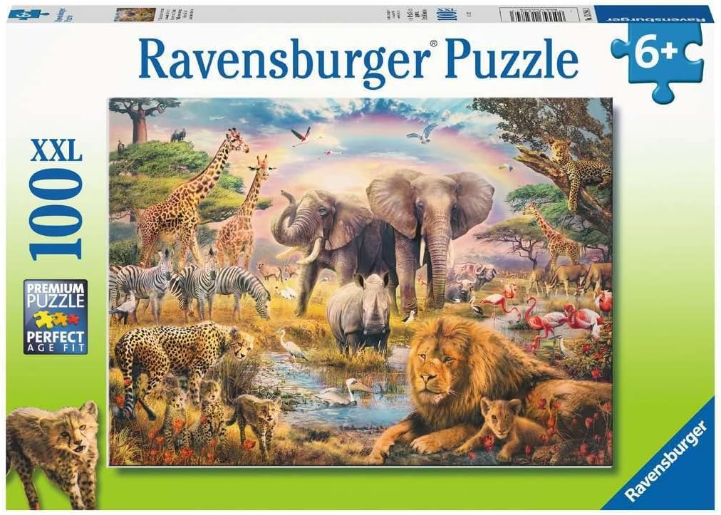 13284 Ravensburger Puzzle 100 pz. XXL La savana africana