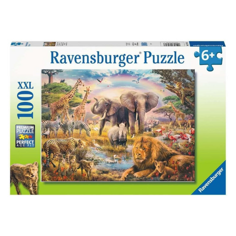 13284 Ravensburger - La savana africana - Puzzle XXL - 100 pezzi