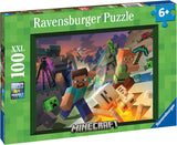 13333 Ravensburger Puzzle 100 pz. XXL Minecraft