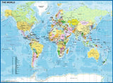 12890 Ravensburger Puzzle 200 pz. XXL Mappa del mondo