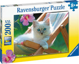 13289 Ravensburger Puzzle 200 pz. XXL Micio Bianco