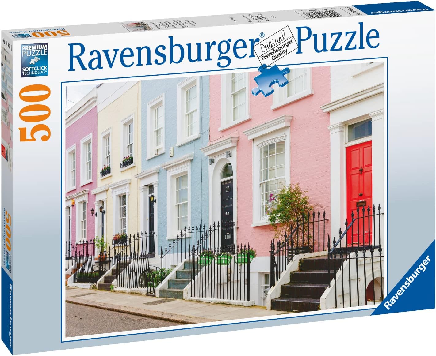 16985 Ravensburger PUZZLE ADULTI 500 pz Case colorate londinesi