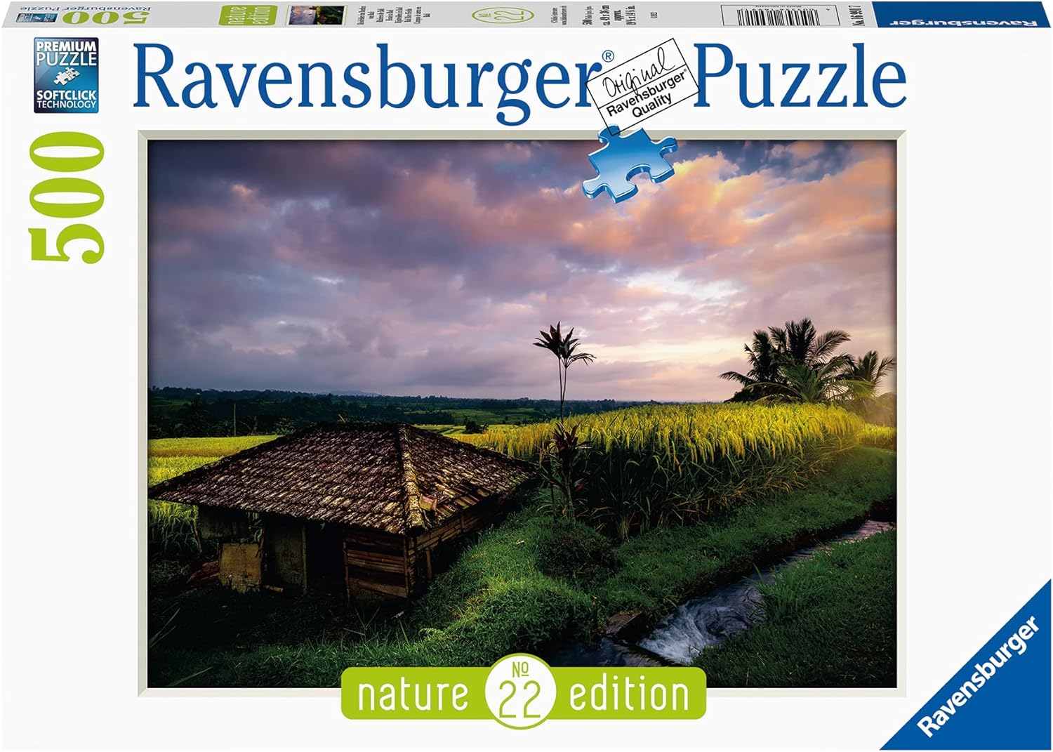 16991 Ravensburger PUZZLE ADULTI 500 pz Risaie a bali Nature colletion