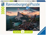 15011 Ravensburger PUZZLE ADULTI 1000 pz Nature edition Tramonto in montagna