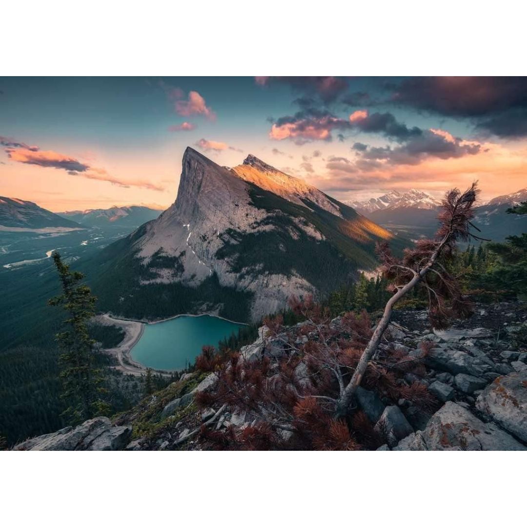 15011 Ravensburger - Tramonto in montagna - Puzzle 1000 pezzi