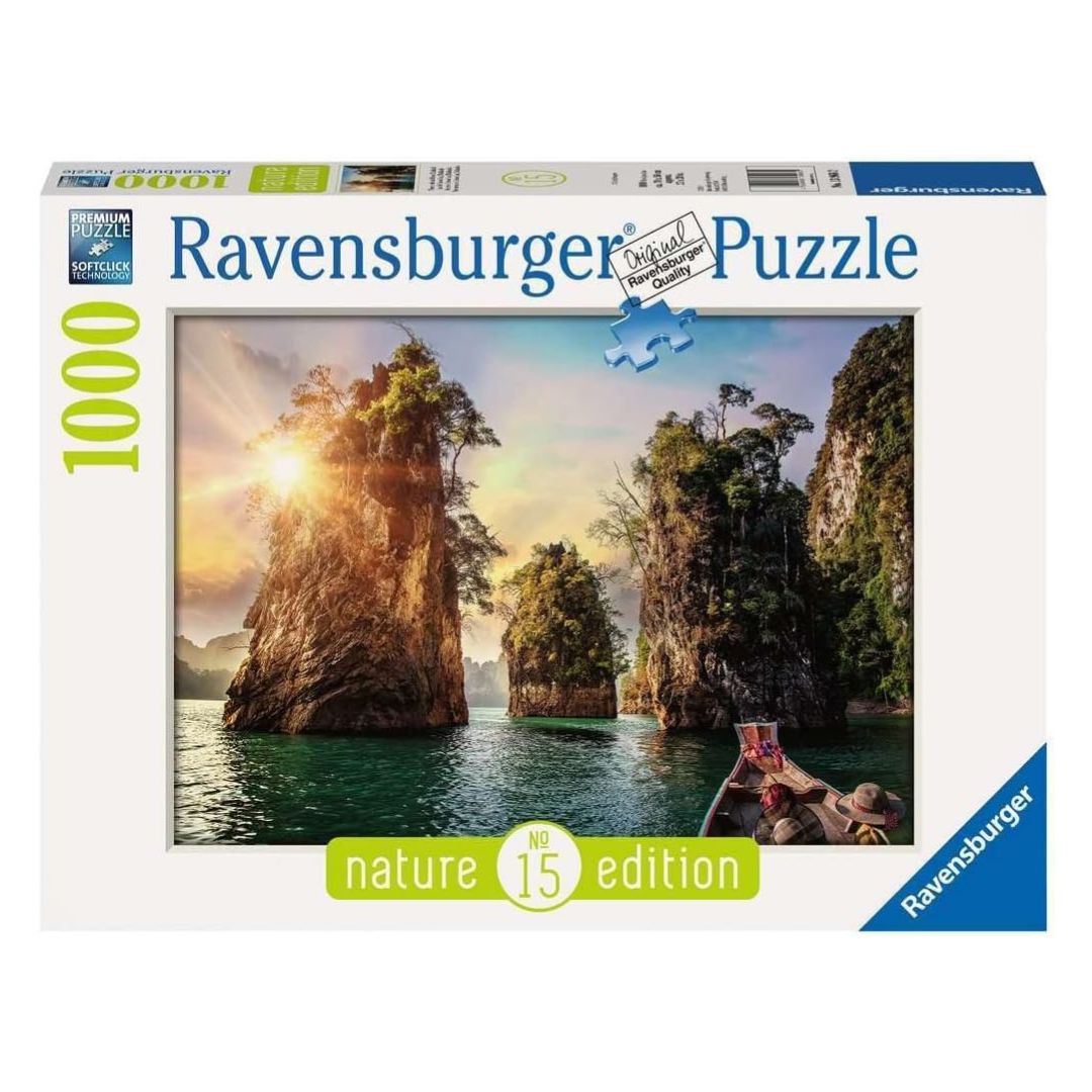 13968 Ravensburger - Rocce di Cheow Lan, Thailandia - Puzzle 1000 pezzi