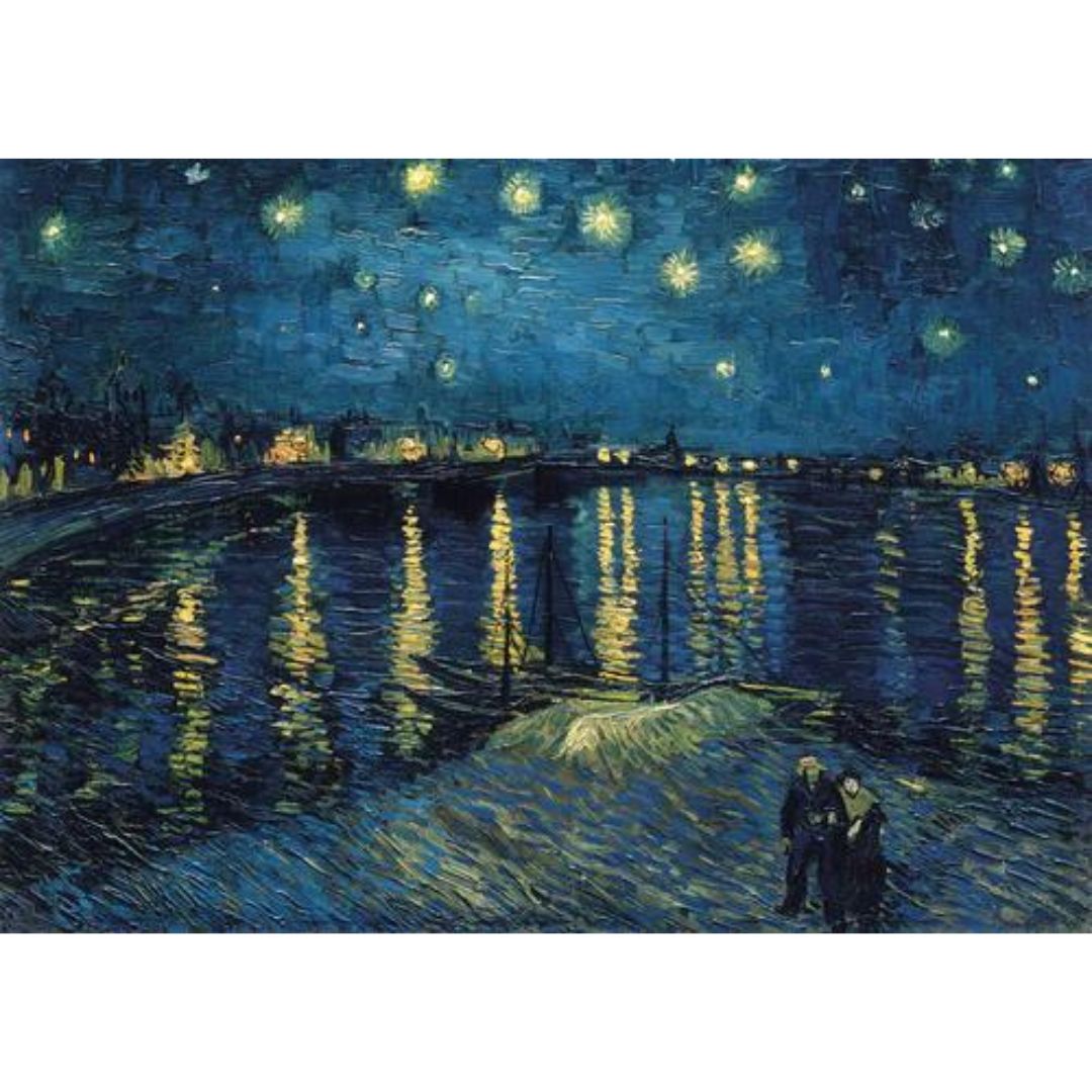 00064 Ravensburger - Notte stellata sul Rodano, Van Gogh - Puzzle 1000 pz