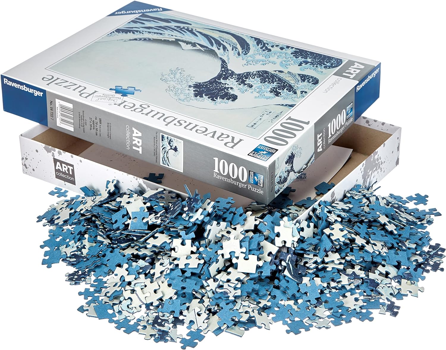 16722 Ravensburger PUZZLE ADULTI 1000 pz Art Collection The great wave off kanag
