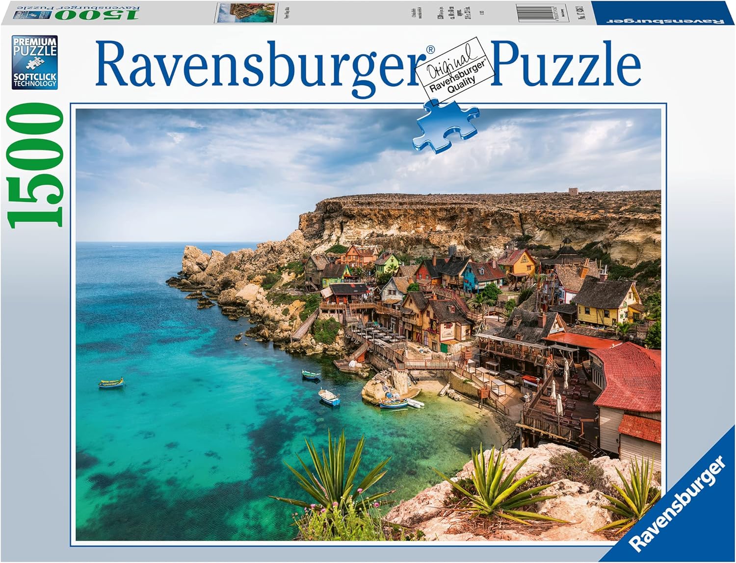 17436 Ravensburger PUZZLE ADULTI 1500 pz Panorama Popeye village, Malta