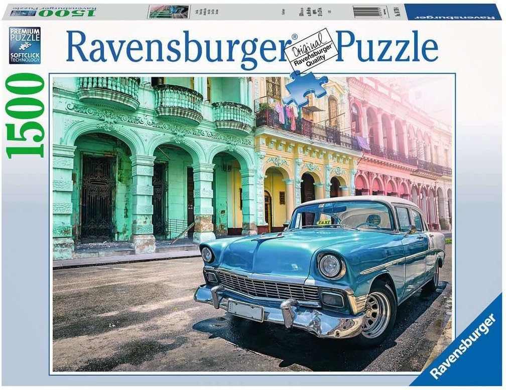 16710 Ravensburger PUZZLE ADULTI 1500 pz Panorama Automobile a Cuba