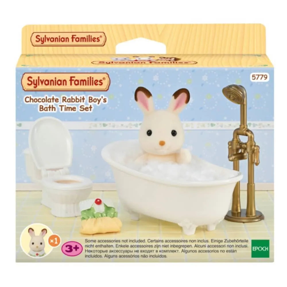 * 5779 Sylvanian Families - Set da Bagno di bebè Coniglio Cioccolato