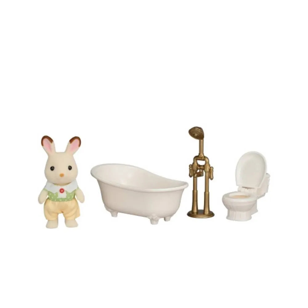 * 5779 Sylvanian Families - Set da Bagno di bebè Coniglio Cioccolato