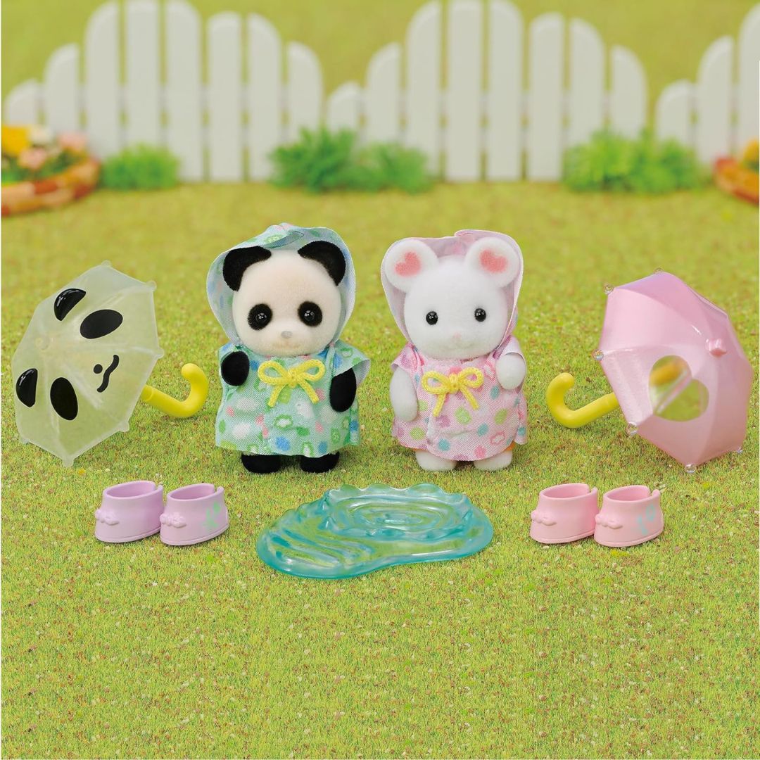 5748 Sylvanian Families - Amici dell'Asilo - Sotto la pioggia