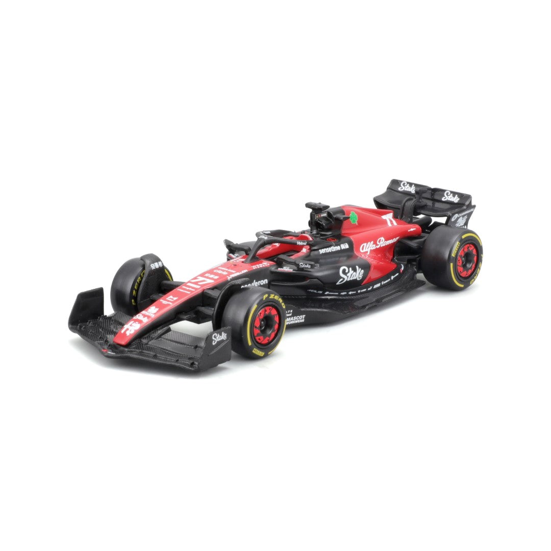 18-38085 Bburago Race - Alfa Romeo C43 (2023) - #77 Bottas - 1:43