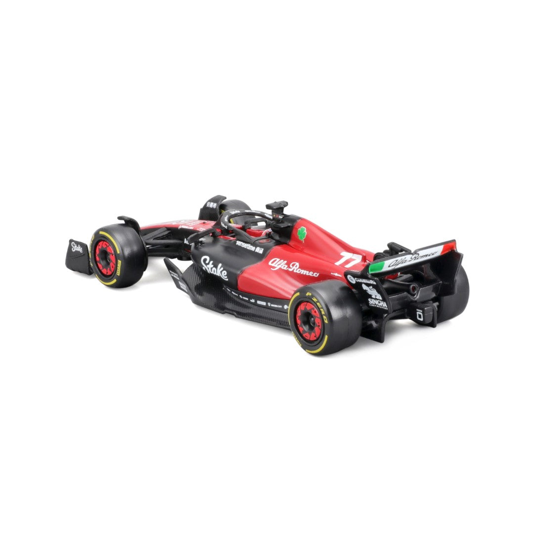 18-38085 Bburago Race - Alfa Romeo C43 (2023) - #77 Bottas - 1:43