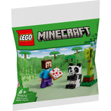 30672- Lego Polybag - Minecraft  - Steve e Baby Panda