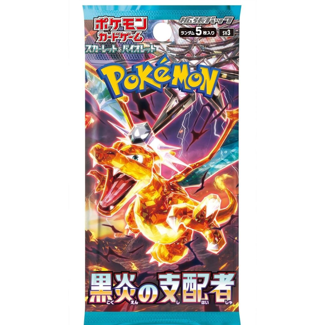 Pokémon Japan- Ruler of the Black Flame - Scarlatto e Violetto- busta da 5 carte
