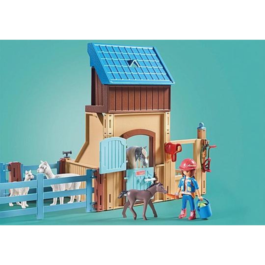 71393 Playmobil Horses of Waterfall - Stalla con recinto