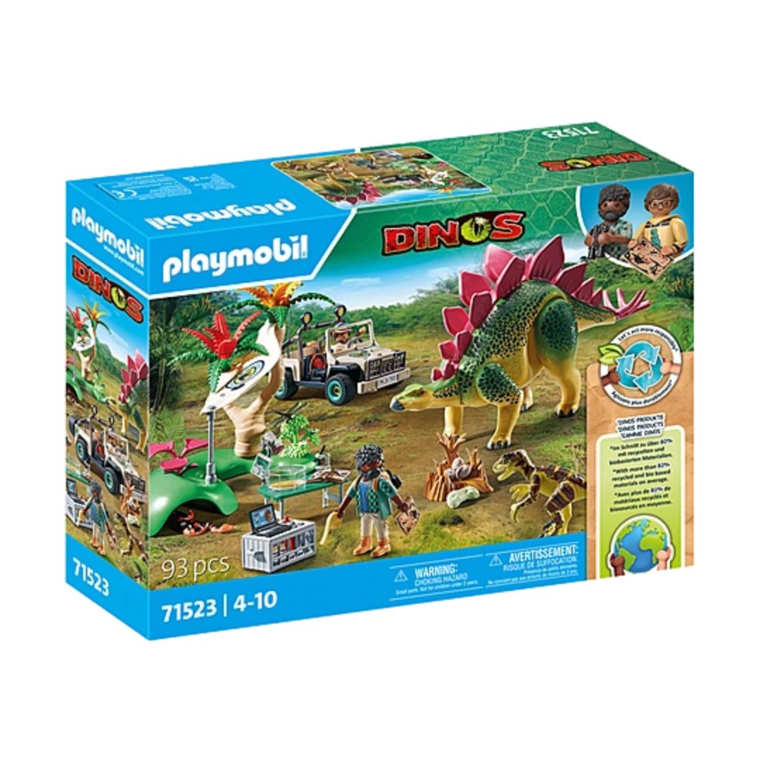 71523 Playmobil Dinos - Campo base con dinosauri