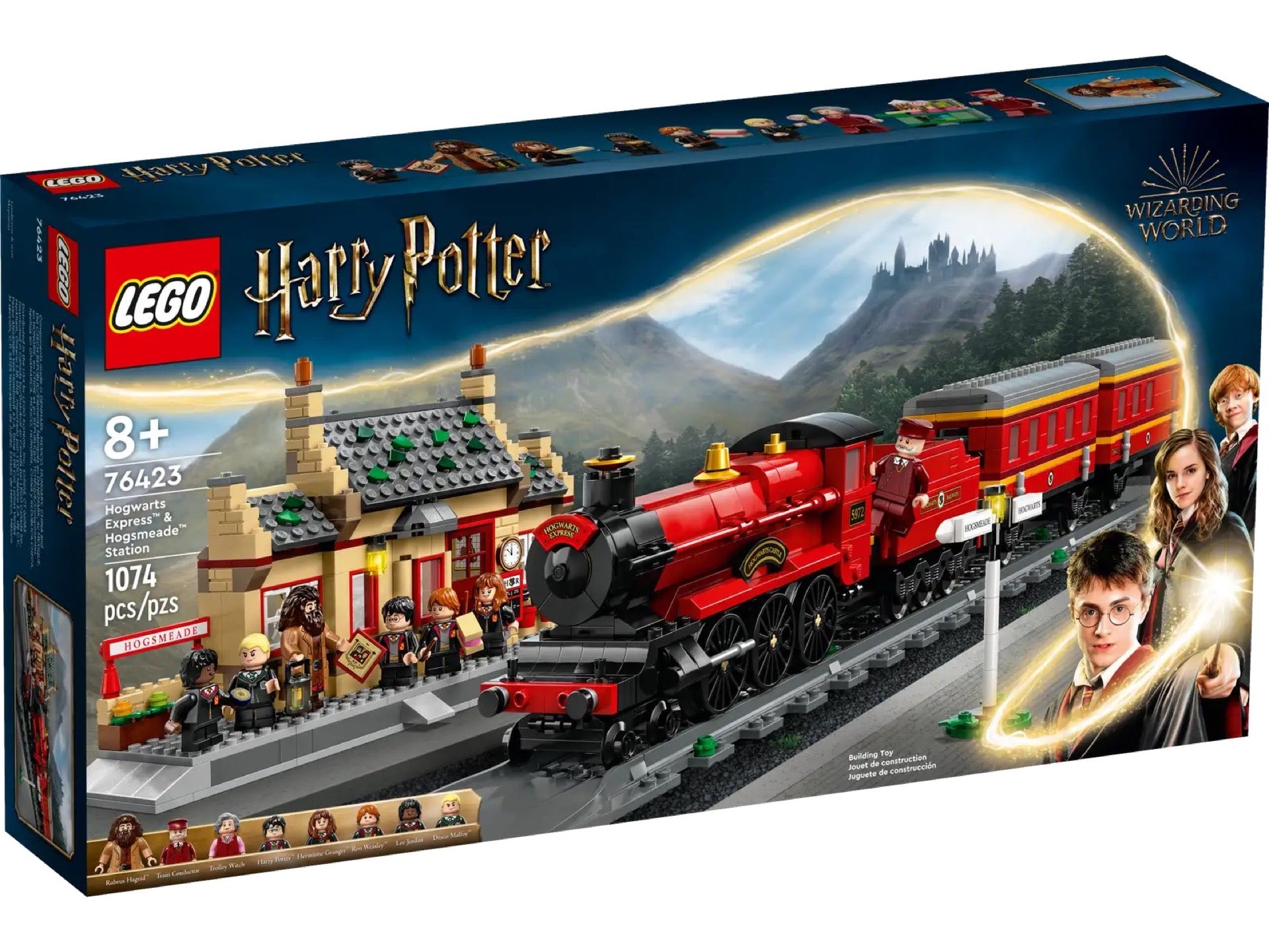 Lego harry potter 76423 espresso per hogwarts e stazione di hogsmeade con treno