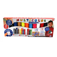 35845 Multicolor - Trasformelli, 12 colori a tempera solida