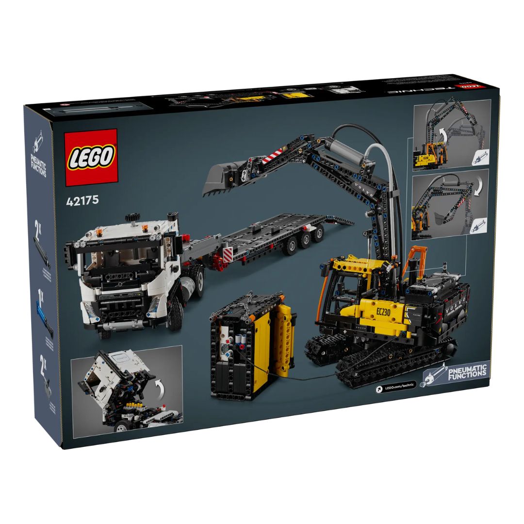 42175 LEGO Technic - Autocarro Volvo FMX ed Escavatore elettrico EC230