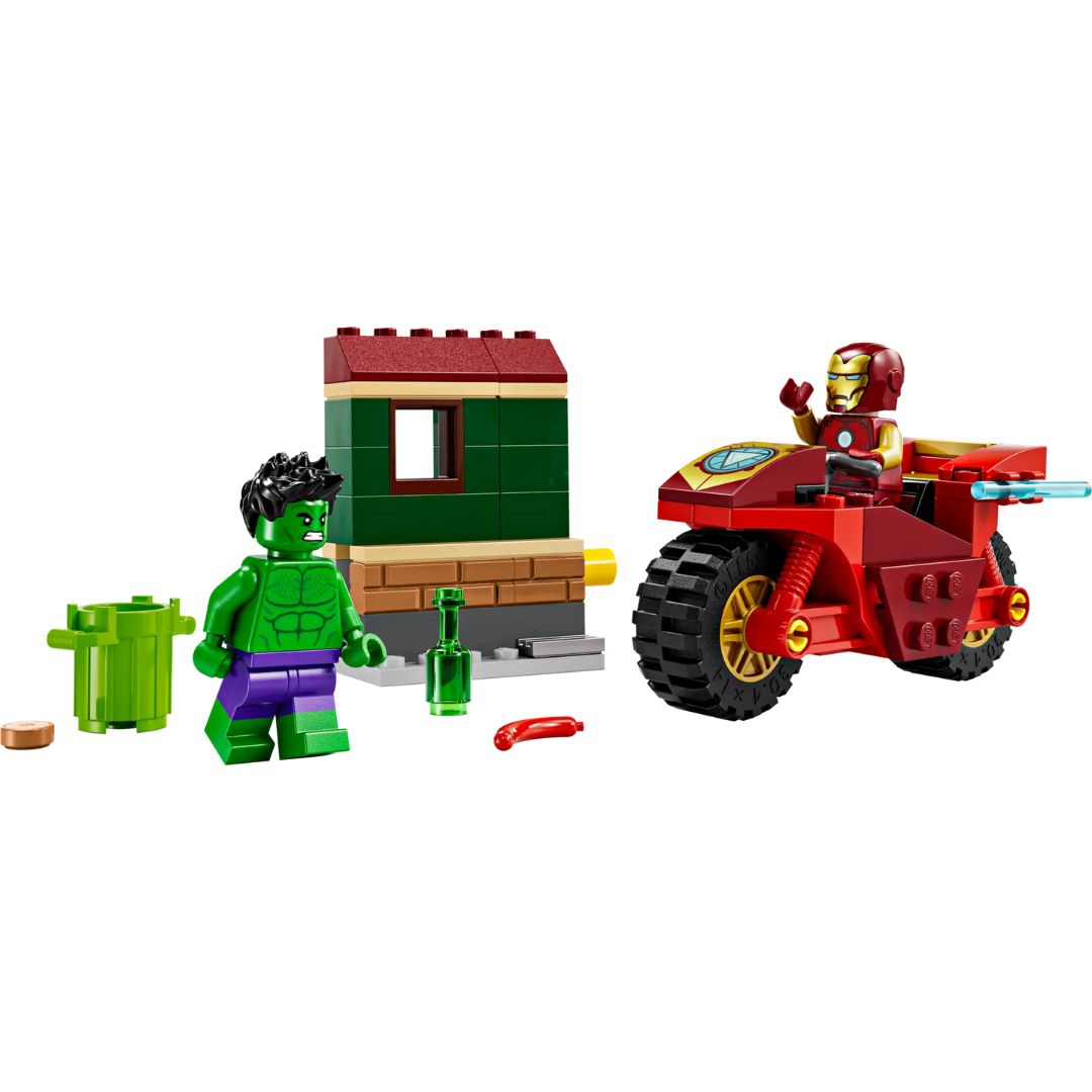 76287 LEGO Marvel - Iron Man con moto e The Hulk