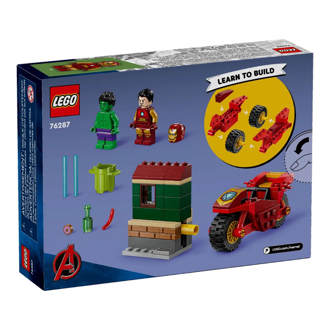 76287 LEGO Marvel - Iron Man con moto e The Hulk