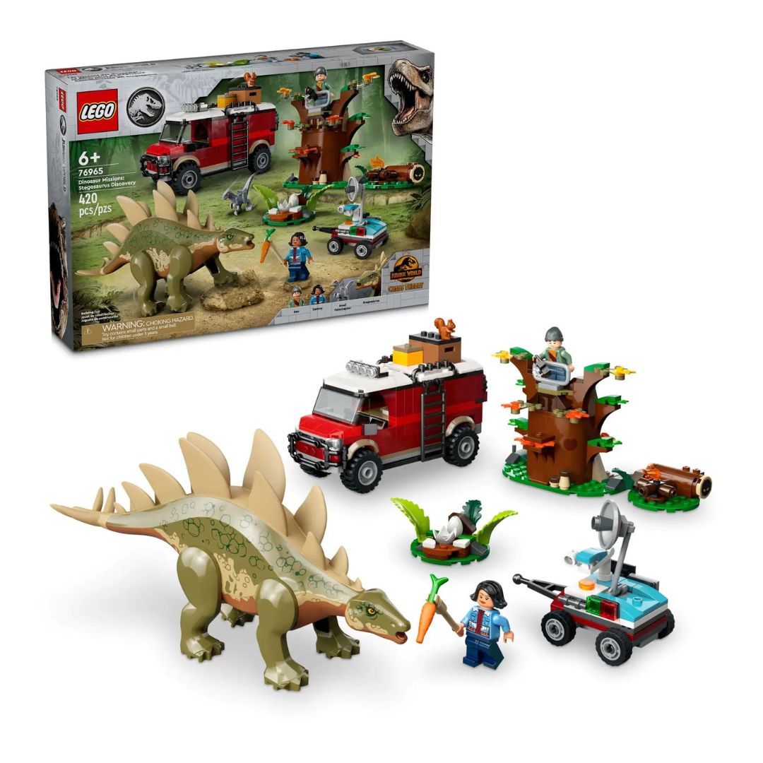 76965 LEGO Jurassic World - Missione dinosauro: scoperta dello stegosauro