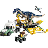 76966 LEGO Jurassic World - Camion di trasporto dell'allosauro