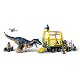 76966 LEGO Jurassic World - Camion di trasporto dell'allosauro