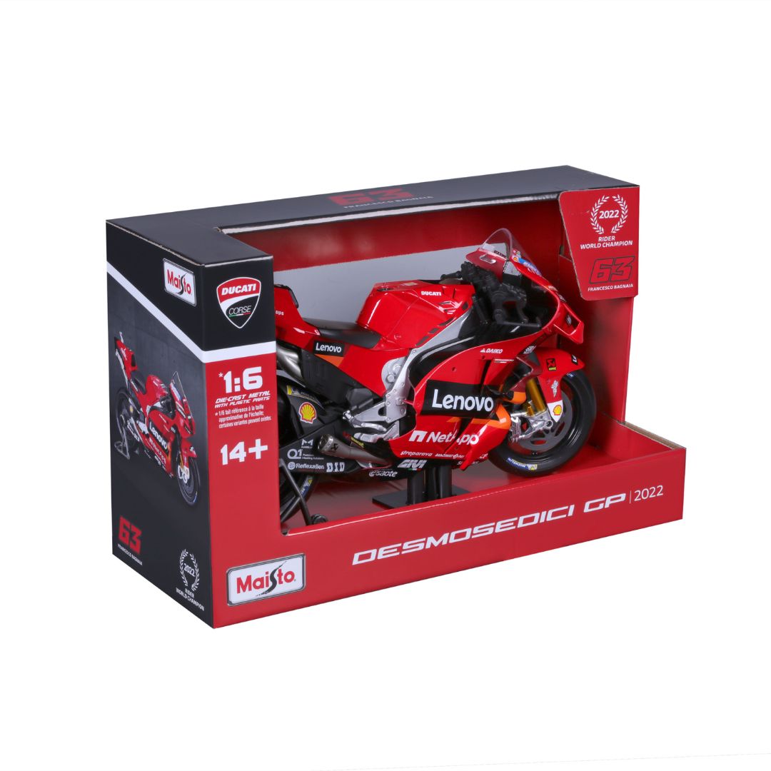 32229 Bburago -  Ducati Desmosedici GP 2022 - Lenovo Team 2022 #63