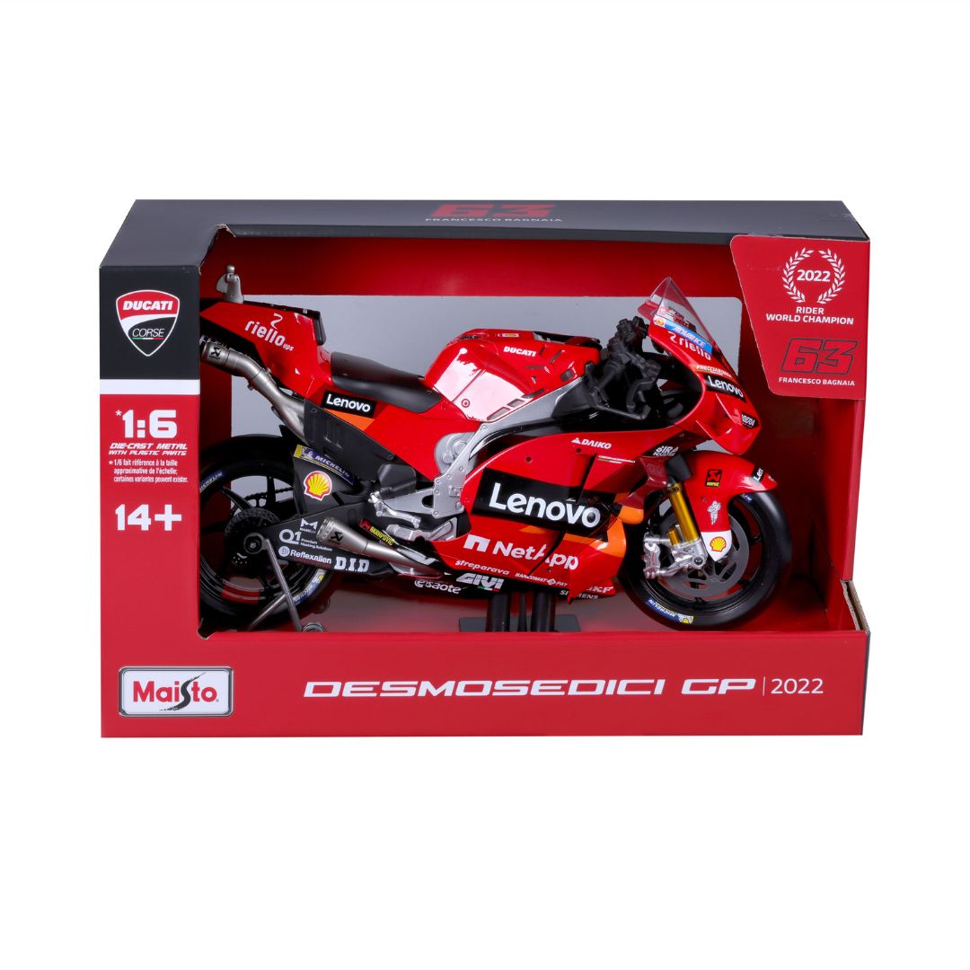 32229 Bburago -  Ducati Desmosedici GP 2022 - Lenovo Team 2022 #63