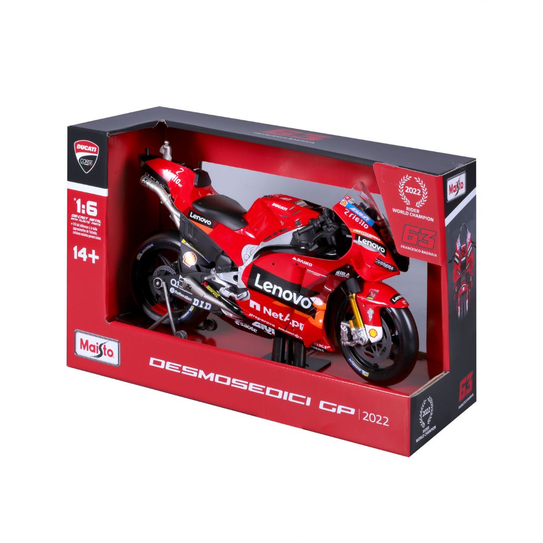 32229 Bburago -  Ducati Desmosedici GP 2022 - Lenovo Team 2022 #63