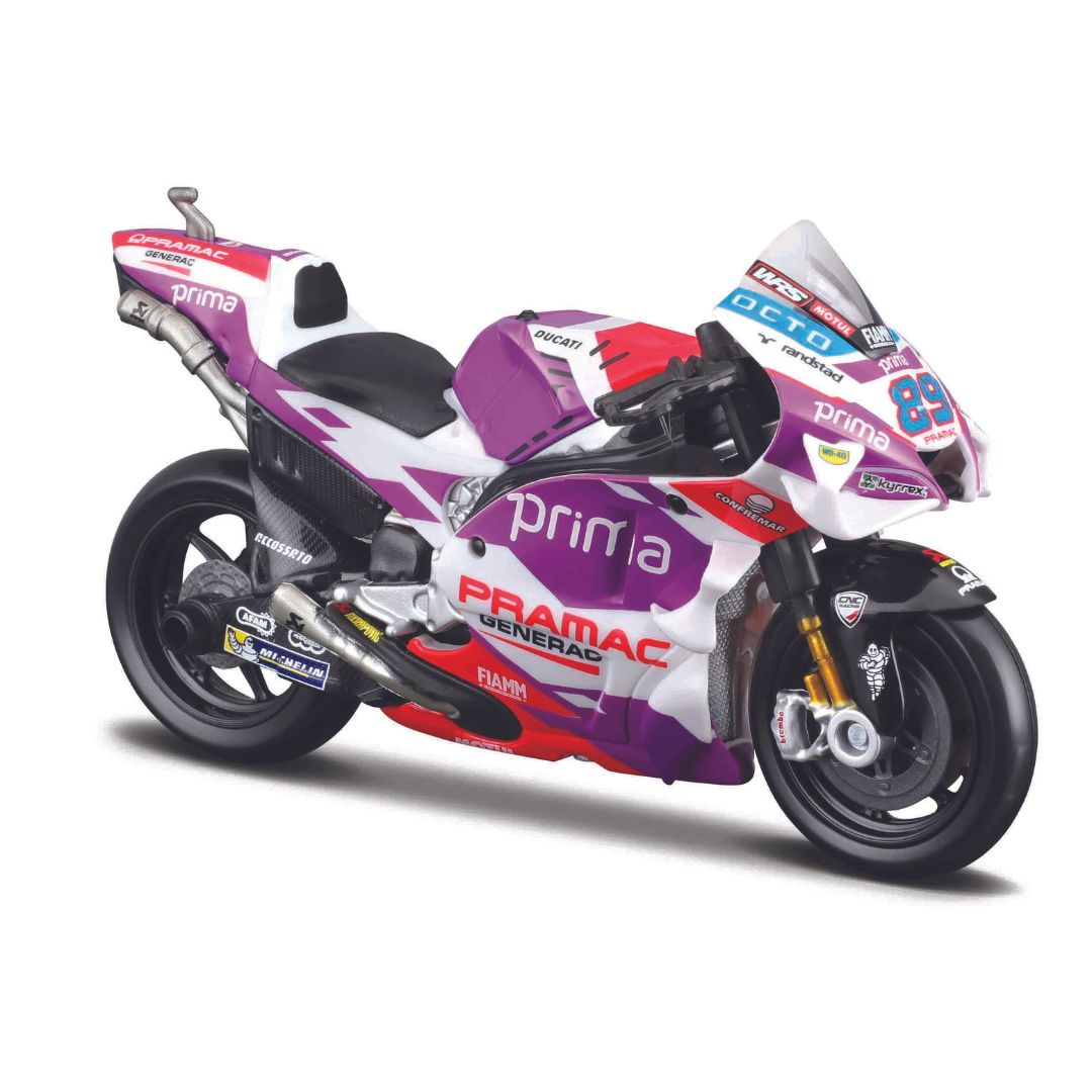 36390 Burago Maisto 1:18 MotoGP Ducati Pramac Racing 2022 #89 Martin