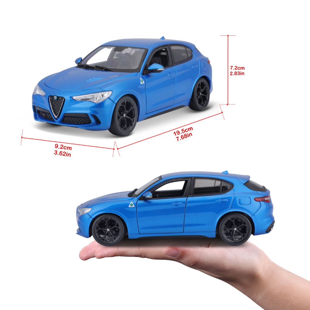 18-21086 Bburago - Alfa Romeo Stelvio, blu - (scala 1:24)